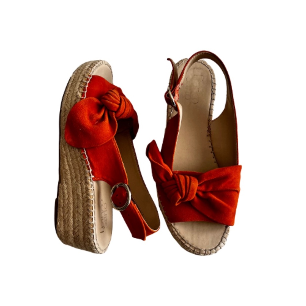 Women's Franco Sarto Tangerine Pirouette Suede Espadrille Slingback Sandals. 7M - Picture 6 of 16